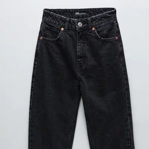 Zara mom fit black jeans